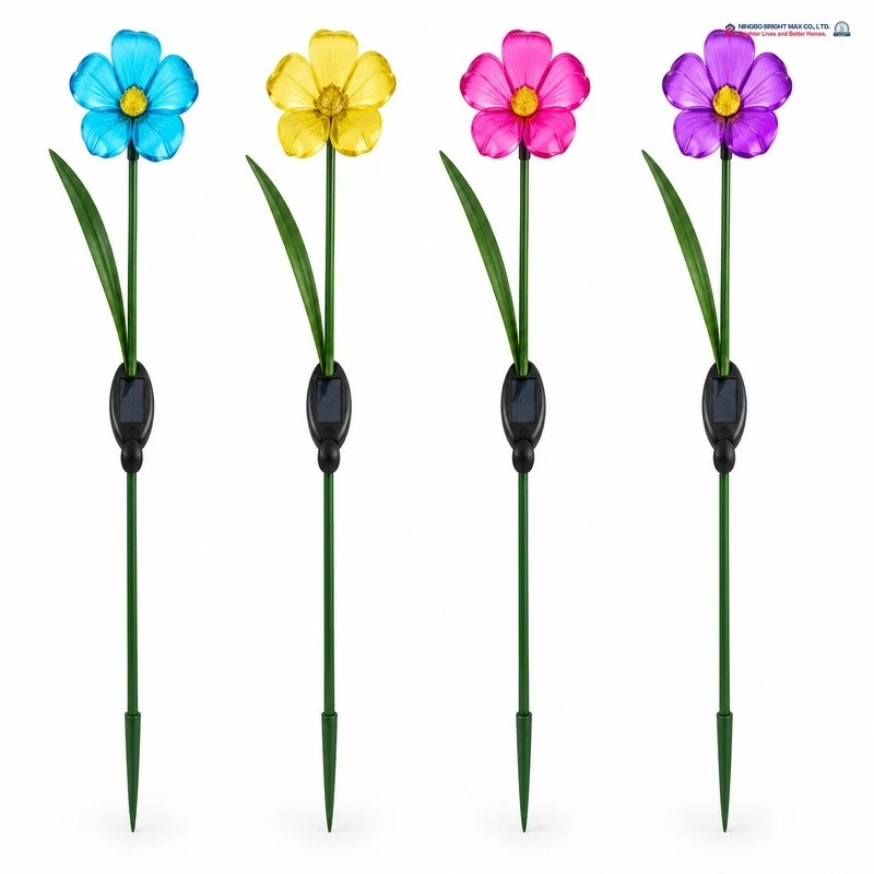 Bright Max Four Color Solar Flower Lights